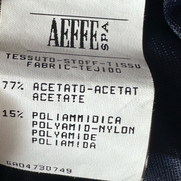 Philosophy Di Alberta Ferretti Navy Blue Sleeveless Dress Size 8 - Picture 8 of 9